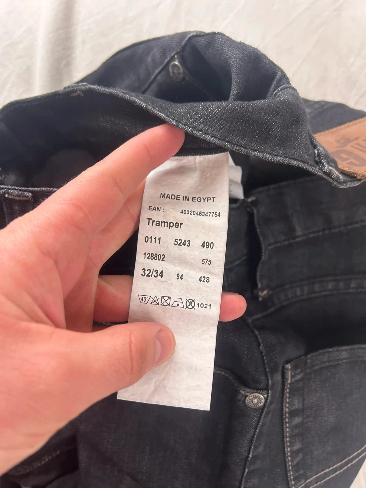 Calça jeans preta de corte reto mustang w32 l34 – photo 9